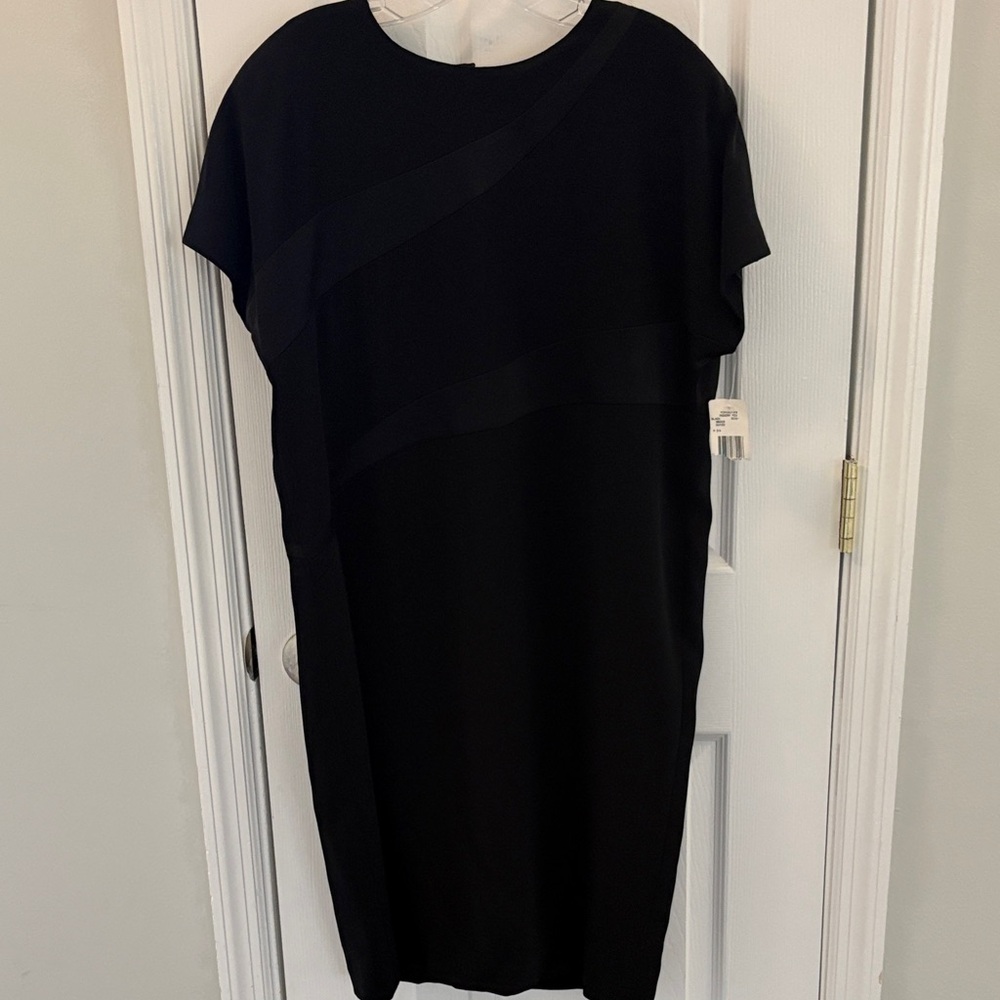Jones New York Black Midi Shift Dress